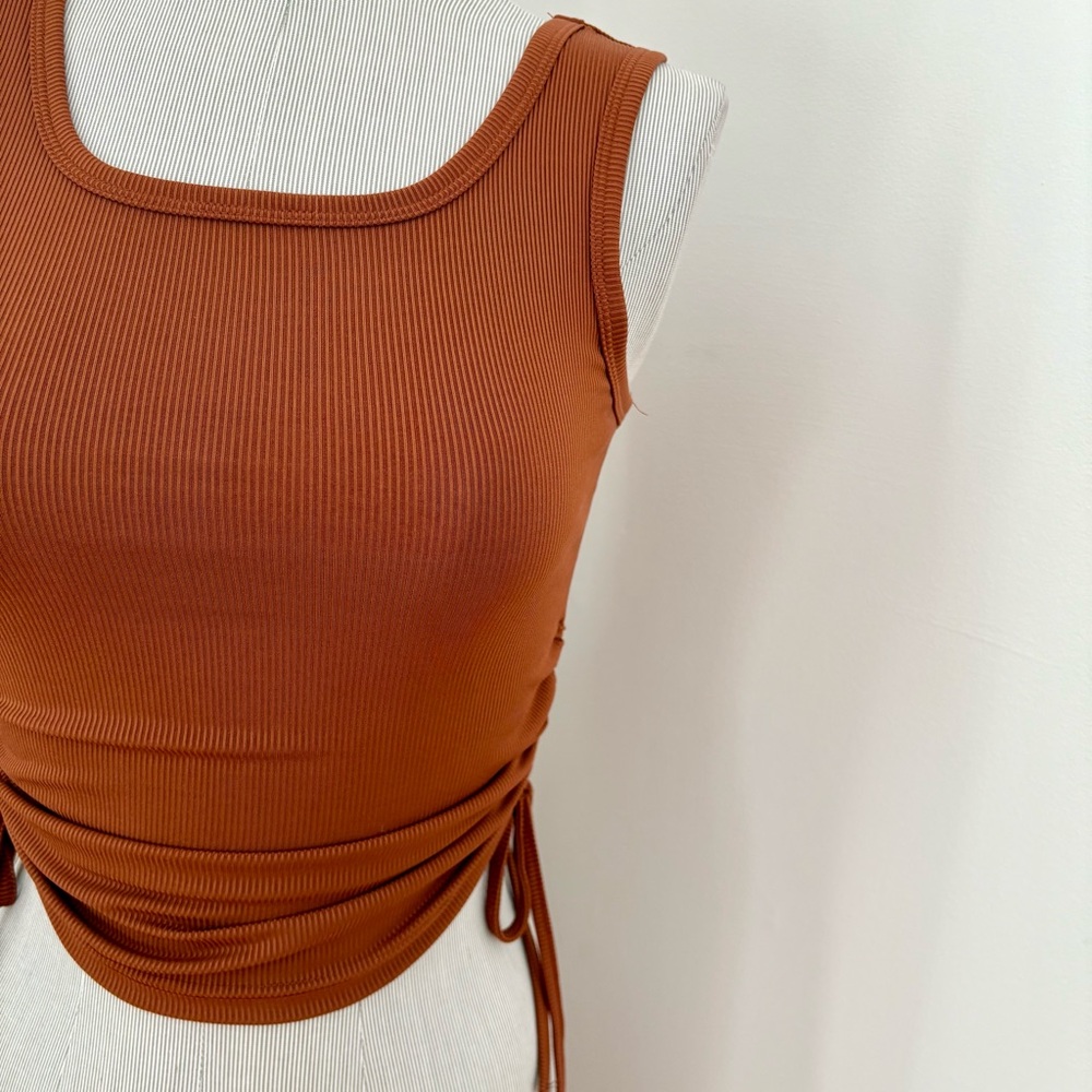 Orange Ruffle Basic Cami - Picture 7 of 11